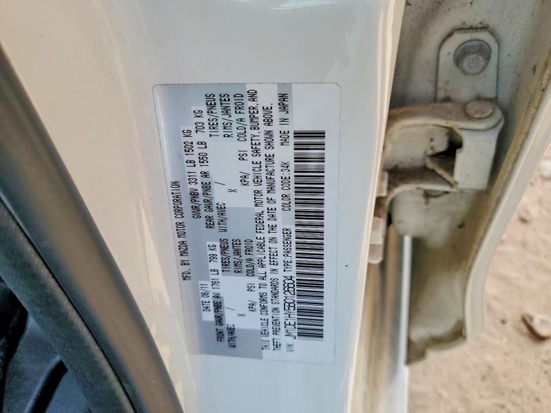 48842126 :رقم المزاد ، JM1DE1HY5B0126604 vin ، 2011 Mazda Mazda2 مزاد بيع