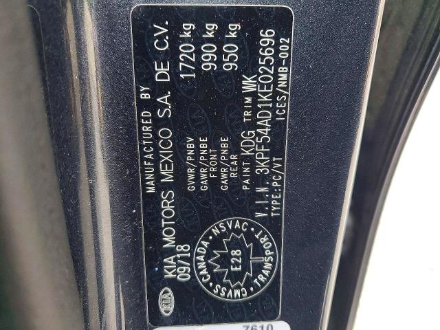 51443586 :رقم المزاد ، 3KPF54AD1KE025696 vin ، 2019 Kia Forte مزاد بيع