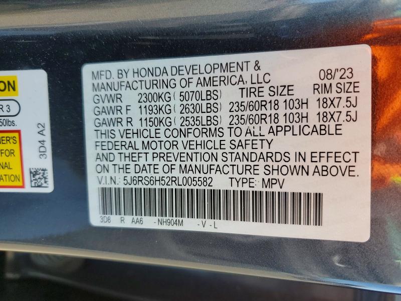 Aukcja sprzedaży 2024 Honda Cr-v, vin: 5J6RS6H52RL005582, numer aukcji: 50624056