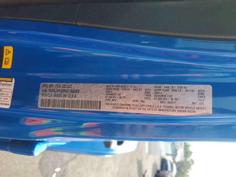 Продажа на аукционе авто 2024 Jeep Wrangler, vin: 1C4RJXP68RW196559, номер лота: 47841286