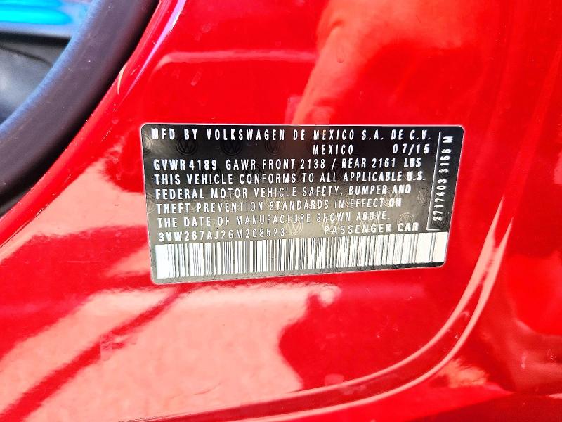 Aukcja sprzedaży 2016 Volkswagen Jetta, vin: 3VW267AJ2GM208523, numer aukcji: 49129756