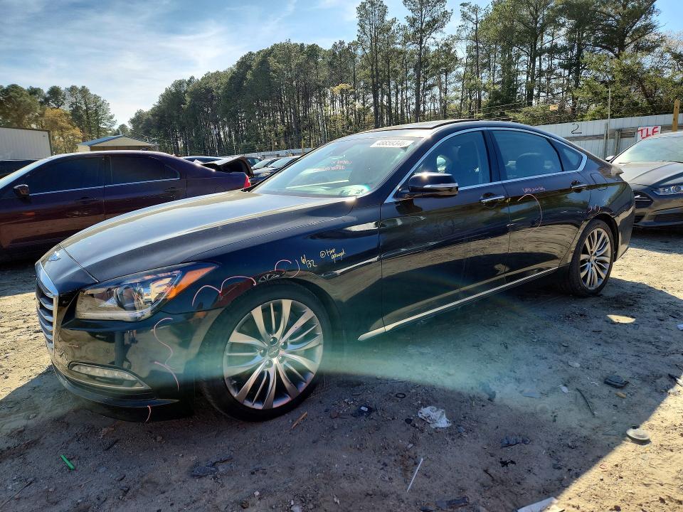 2015 Hyundai Genesis მანქანა იყიდება აუქციონზე, vin: KMHGN4JF3FU048549, აუქციონის ნომერი: 48859346