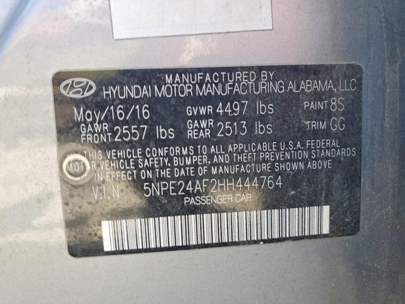 Aukcja sprzedaży 2017 Hyundai Sonata, vin: 5NPE24AF2HH444764, numer aukcji: 49003736