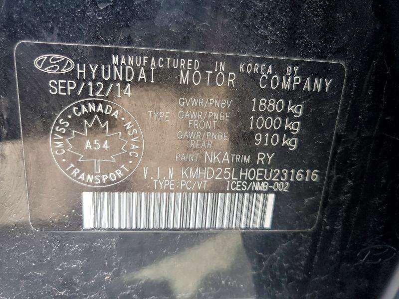 Aukcja sprzedaży 2014 Hyundai Elantra Gt, vin: KMHD25LH0EU231616, numer aukcji: 51324456