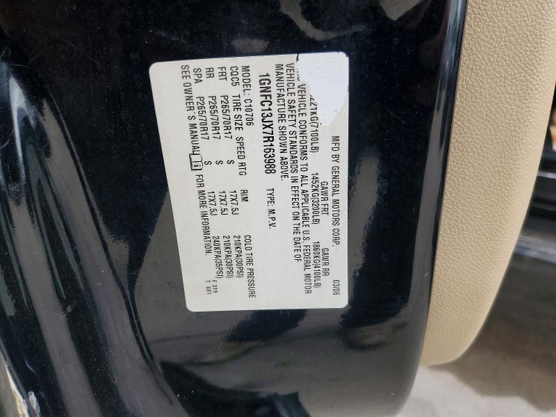 2007 Chevrolet Tahoe მანქანა იყიდება აუქციონზე, vin: 1GNFC13JX7R163988, აუქციონის ნომერი: 49711526