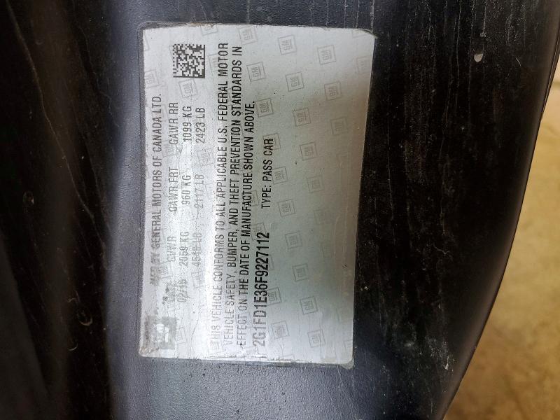 Продажа на аукционе авто 2015 Chevrolet Camaro, vin: 2G1FD1E36F9227112, номер лота: 50124866