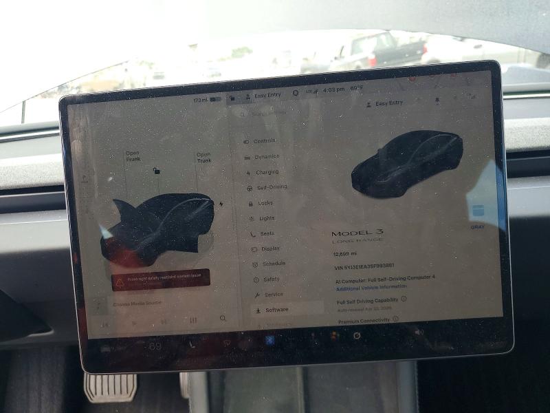 Продаж на аукціоні авто 2025 Tesla Model 3, vin: 5YJ3E1EA3SF993861, номер лоту: 48434986