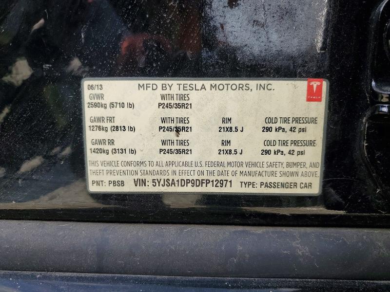 Продажа на аукционе авто 2013 Tesla Model S, vin: 5YJSA1DP9DFP12971, номер лота: 51364536