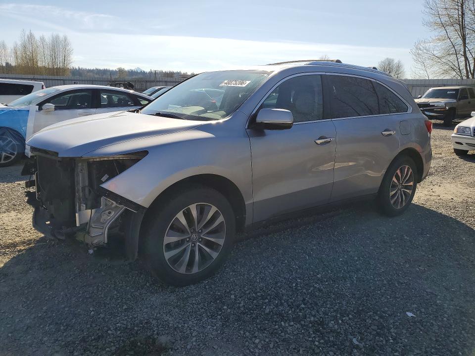 48875206 :رقم المزاد ، 5FRYD4H48GB012557 vin ، 2016 Acura Mdx مزاد بيع