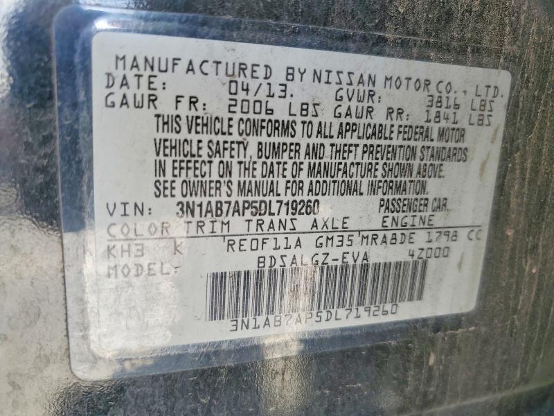 Продаж на аукціоні авто 2013 Nissan Sentra, vin: 3N1AB7AP5DL719260, номер лоту: 51332536
