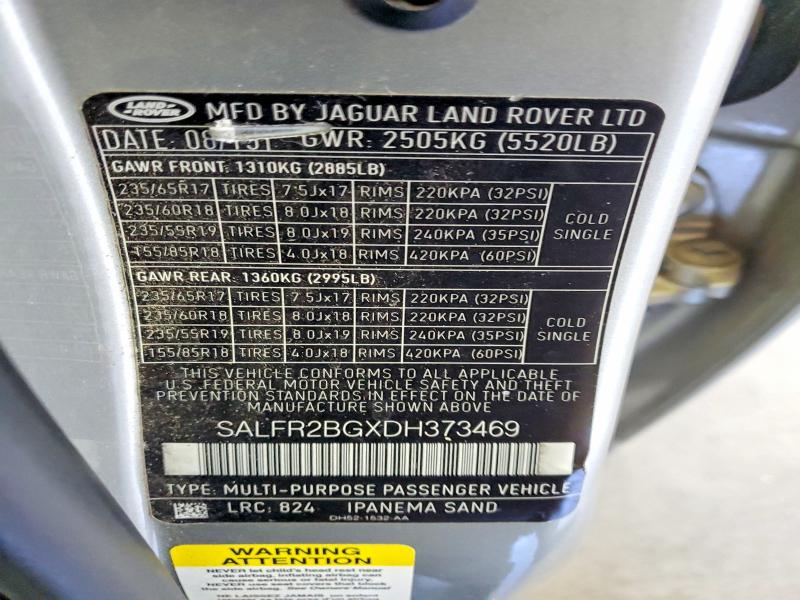 Продажа на аукционе авто 2013 Land Rover Lr2, vin: SALFR2BGXDH373469, номер лота: 49859186