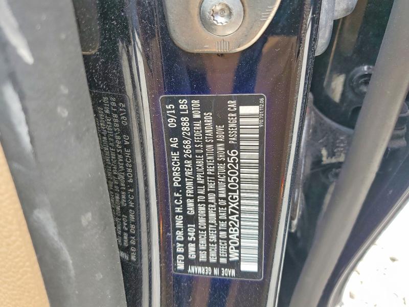 Aukcja sprzedaży 2016 Porsche Panamera, vin: WP0AB2A7XGL050256, numer aukcji: 49136456
