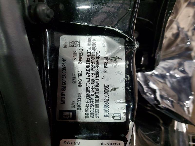 48831866 :رقم المزاد ، KL8CB6SA2LC400587 vin ، 2020 Chevrolet Spark مزاد بيع
