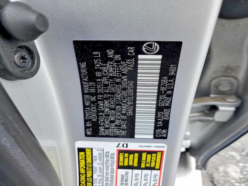 Продажа на аукционе авто 2020 Lexus Es, vin: 58ADZ1B12LU081040, номер лота: 51336406