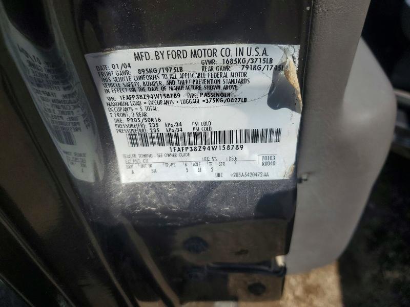 Aukcja sprzedaży 2004 Ford Focus, vin: 1FAFP38Z94W158789, numer aukcji: 51183346