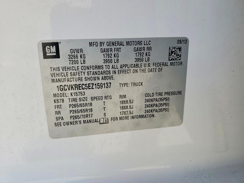 Aukcja sprzedaży 2014 Chevrolet Silverado, vin: 1GCVKREC5EZ159137, numer aukcji: 49294496