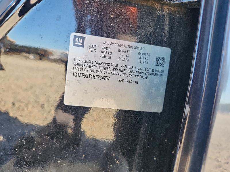 49749206 :رقم المزاد ، 1G1ZE5ST1HF234257 vin ، 2017 Chevrolet Malibu مزاد بيع