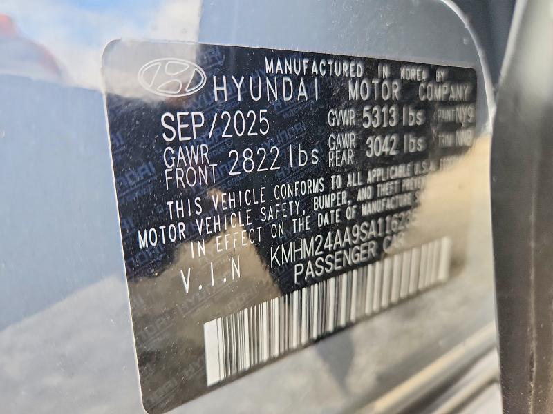 Aukcja sprzedaży 2025 Hyundai Ioniq 6, vin: KMHM24AA9SA116235, numer aukcji: 50818866