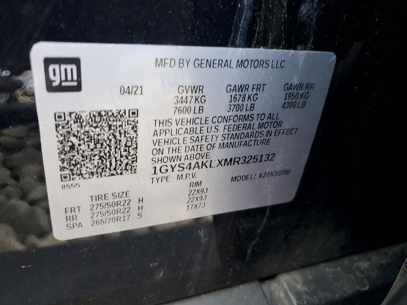 Продажа на аукционе авто 2021 Cadillac Escalade, vin: 1GYS4AKLXMR325132, номер лота: 51501036