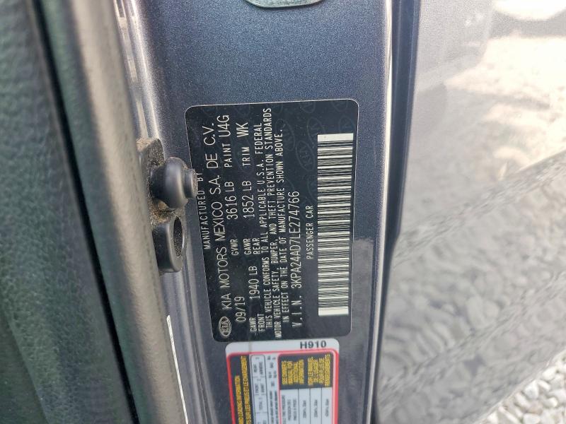 Aukcja sprzedaży 2020 Kia Rio, vin: 3KPA24AD7LE274766, numer aukcji: 51371626