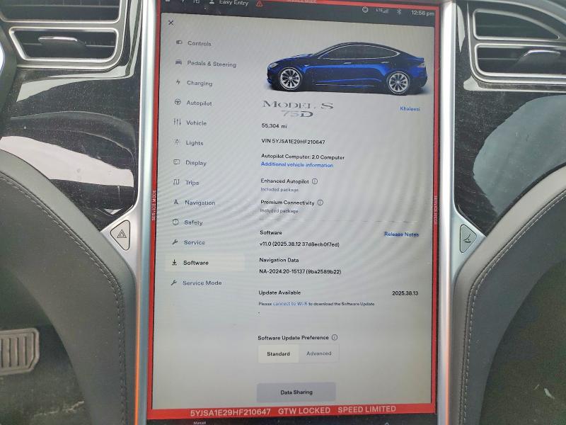 Продажа на аукционе авто 2017 Tesla Model S, vin: 5YJSA1E29HF210647, номер лота: 51127226