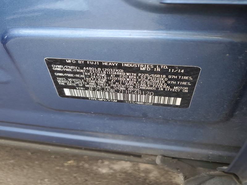 Продажа на аукционе авто 2015 Subaru Forester, vin: JF2SJAWC7FH548120, номер лота: 51536666