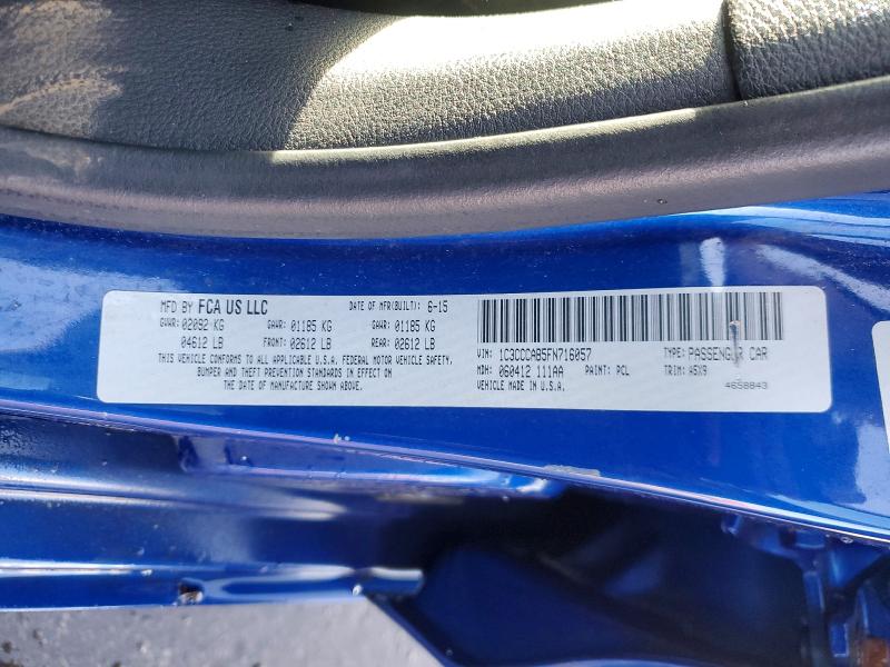 Aukcja sprzedaży 2015 Chrysler 200, vin: 1C3CCCAB5FN716057, numer aukcji: 48339466