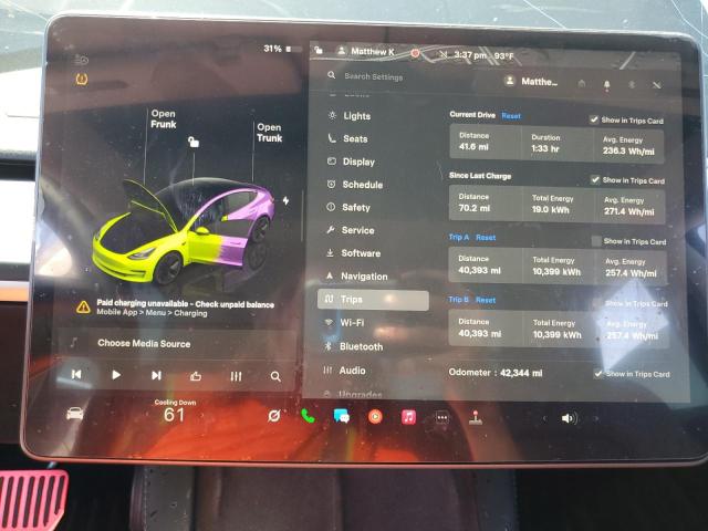 2023 Tesla Model 3 მანქანა იყიდება აუქციონზე, vin: 5YJ3E1EA1PF693002, აუქციონის ნომერი: 49959306