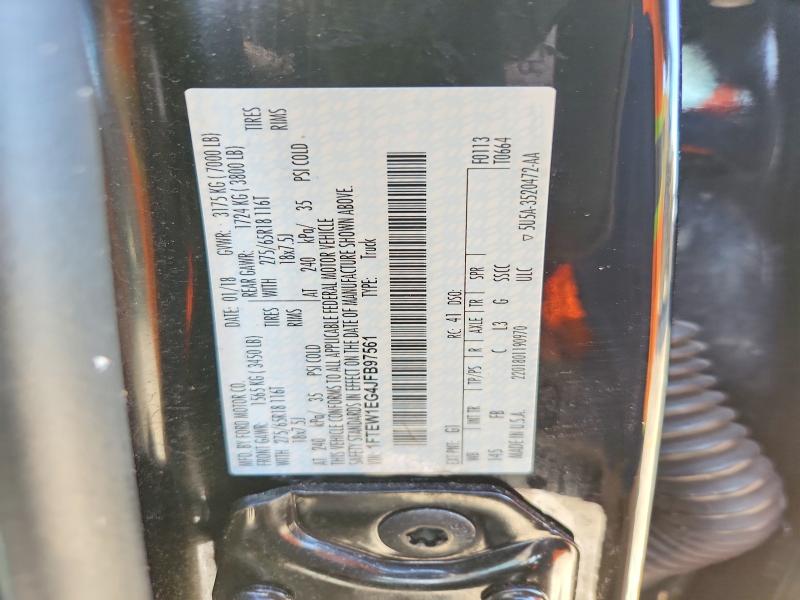 49232716 :رقم المزاد ، 1FTEW1EG4JFB97561 vin ، 2018 Ford F150 مزاد بيع