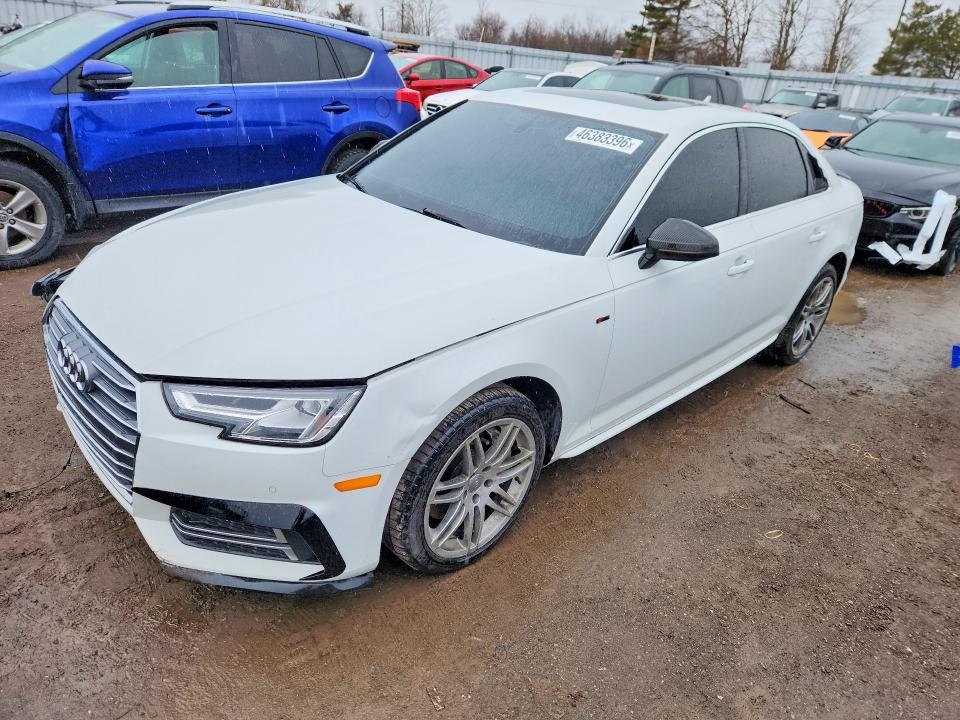 2018 Audi A4 2.0t Quattro 4dr მანქანა იყიდება აუქციონზე, vin: WAUBNAF42JN011805, აუქციონის ნომერი: 46383396