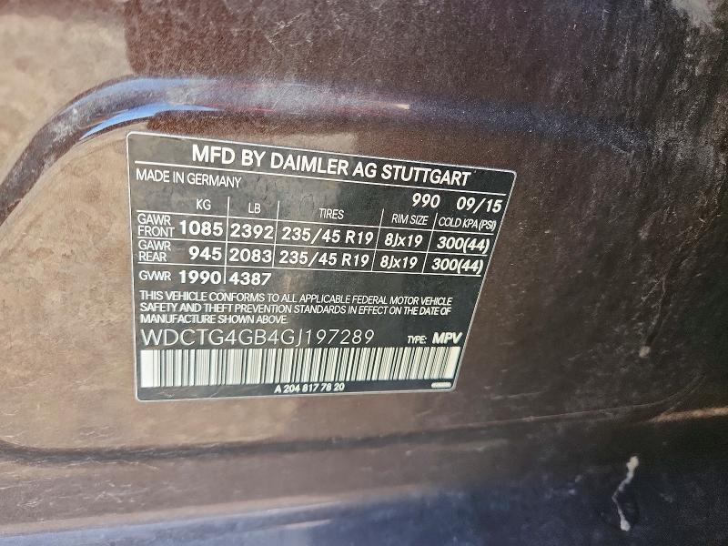 Продаж на аукціоні авто 2016 Mercedes-benz Gla, vin: WDCTG4GB4GJ197289, номер лоту: 51349086
