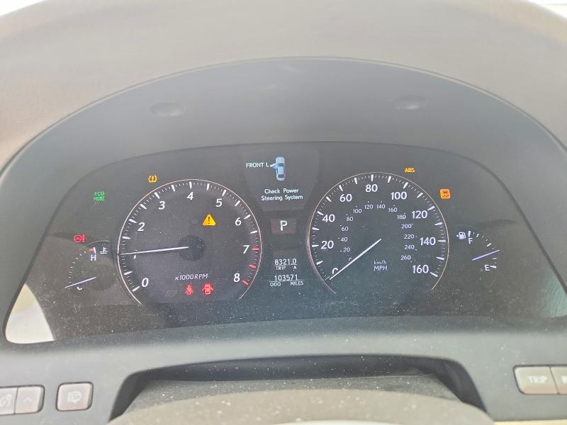 Aukcja sprzedaży 2010 Lexus Ls, vin: JTHBL5EF0A5093390, numer aukcji: 49624026