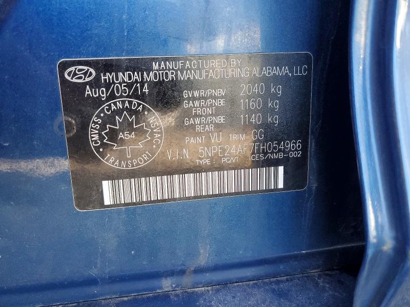Aukcja sprzedaży 2015 Hyundai Sonata, vin: 5NPE24AF7FH054966, numer aukcji: 50782596