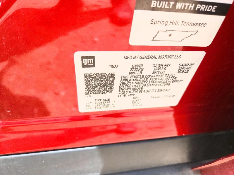 Продаж на аукціоні авто 2023 Cadillac Xt6, vin: 1GYKPAR43PZ135442, номер лоту: 50109946
