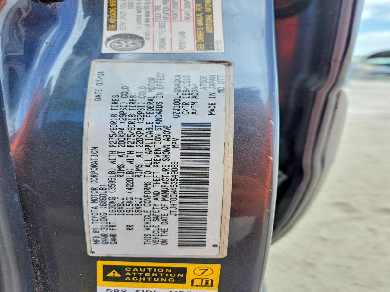 Продаж на аукціоні авто 2005 Lexus Lx, vin: JTJHT00W453549086, номер лоту: 50169876