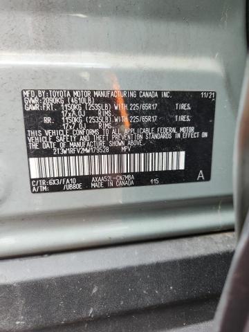 47750516 :رقم المزاد ، 2T3W1RFV2MW179528 vin ، 2021 Toyota Rav4 مزاد بيع