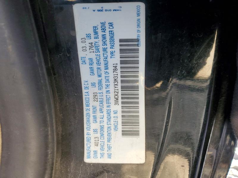 48855626 :رقم المزاد ، 3VWCK21YX3M317841 vin ، 2003 Volkswagen New Beetle مزاد بيع
