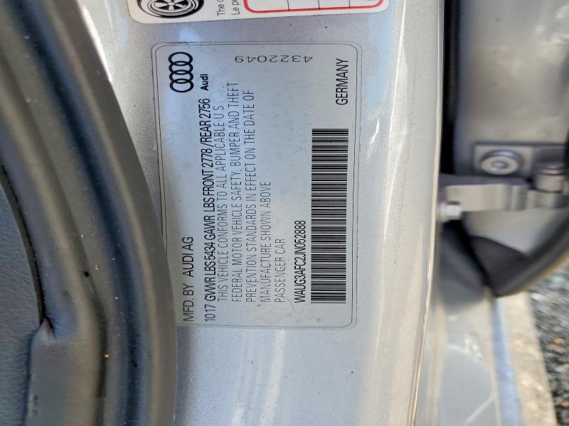 Aukcja sprzedaży 2018 Audi A6, vin: WAUG3AFC2JN052888, numer aukcji: 49729016