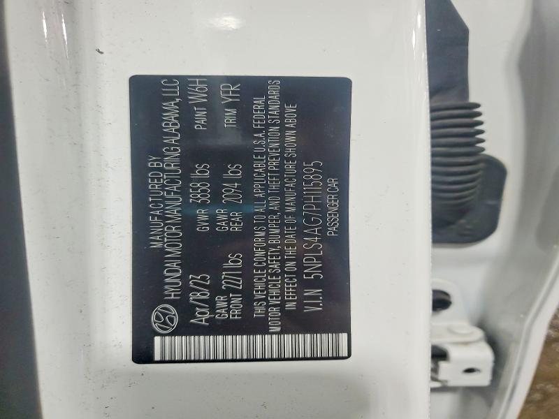 Aukcja sprzedaży 2023 Hyundai Elantra, vin: 5NPLS4AG7PH115895, numer aukcji: 49891096