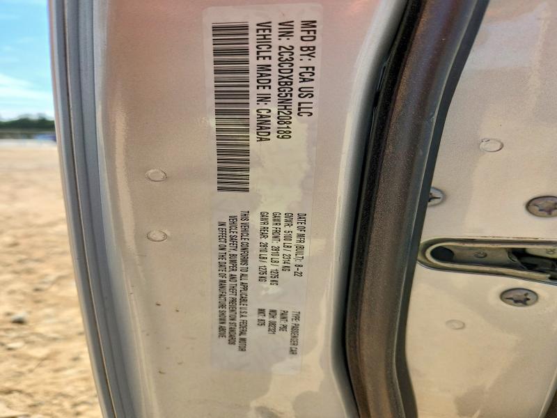 2022 Dodge Charger მანქანა იყიდება აუქციონზე, vin: 2C3CDXBG5NH208189, აუქციონის ნომერი: 50079656