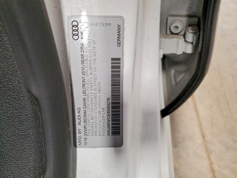 Aukcja sprzedaży 2017 Audi S7, vin: WAUWFAFC6HN064278, numer aukcji: 51777536