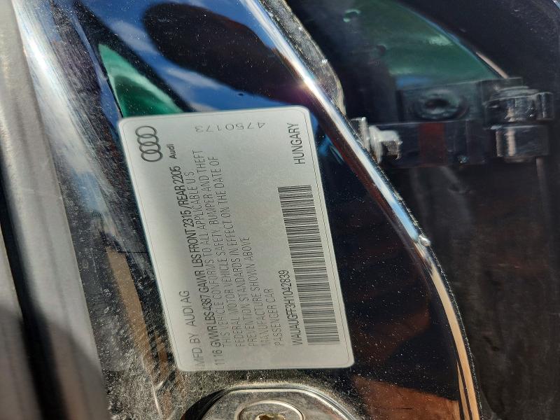 48745166 :رقم المزاد ، WAUAUGFF3H1042839 vin ، 2017 Audi A3 مزاد بيع