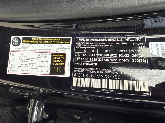 Продаж на аукціоні авто 2021 Mercedes-benz Gle, vin: 4JGFB8KB1MA237786, номер лоту: 52191856