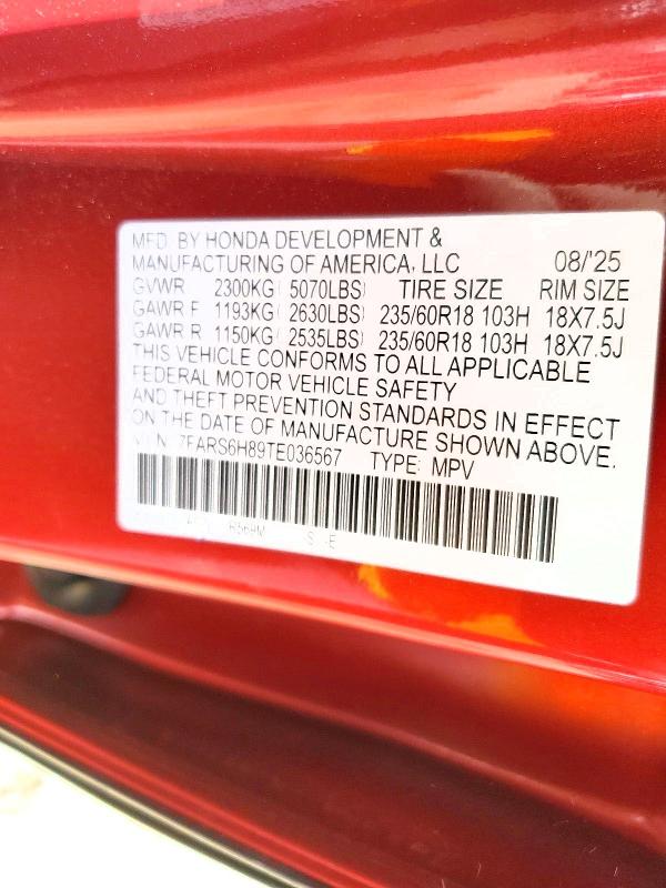 Продажа на аукционе авто 2026 Honda Cr-v, vin: 7FARS6H89TE036567, номер лота: 48653516