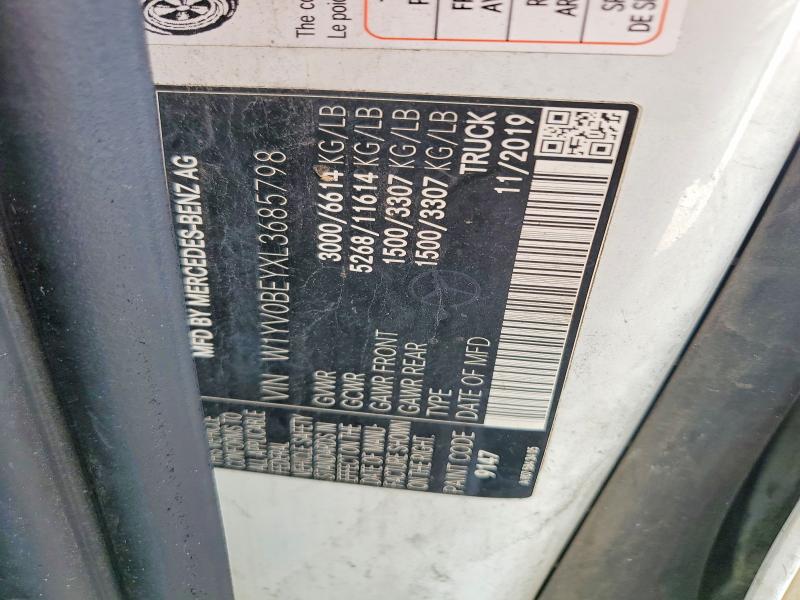 Aukcja sprzedaży 2020 Mercedes Benz Metris, vin: W1YV0BEYXL3685798, numer aukcji: 48779376