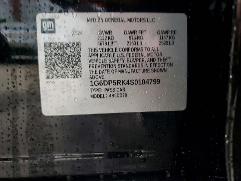 51512246 :رقم المزاد ، 1G6DP5RK4S0104799 vin ، 2025 Cadillac Ct5 مزاد بيع