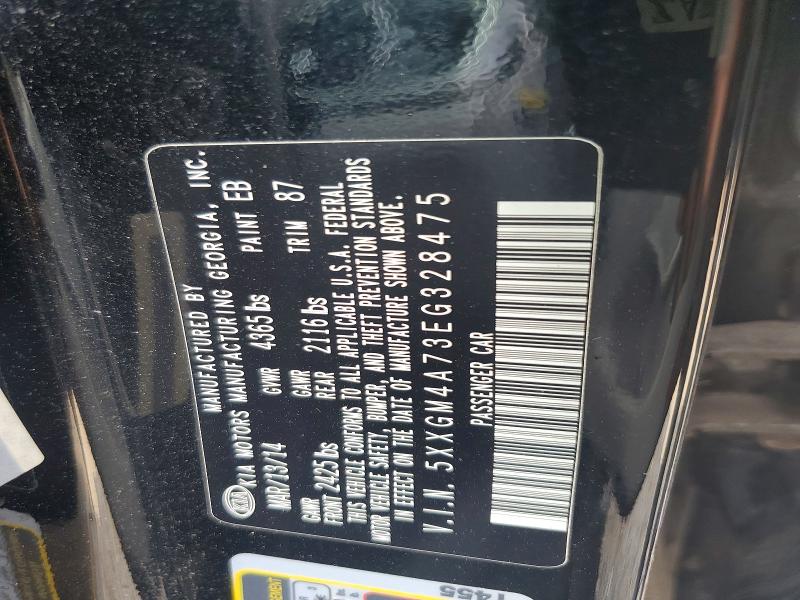 Aukcja sprzedaży 2014 Kia Optima, vin: 5XXGM4A73EG328475, numer aukcji: 49307246