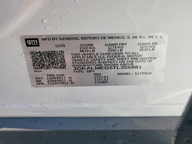 51192576 :رقم المزاد ، 3GKALMEG5TL355881 vin ، 2026 Gmc Terrain مزاد بيع