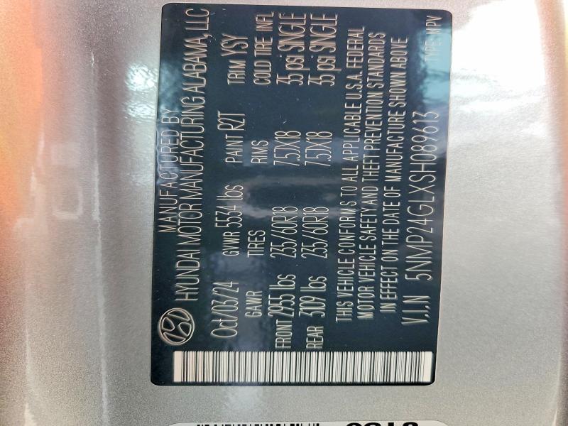 Aukcja sprzedaży 2025 Hyundai Santa Fe, vin: 5NMP24GLXSH089613, numer aukcji: 49011616