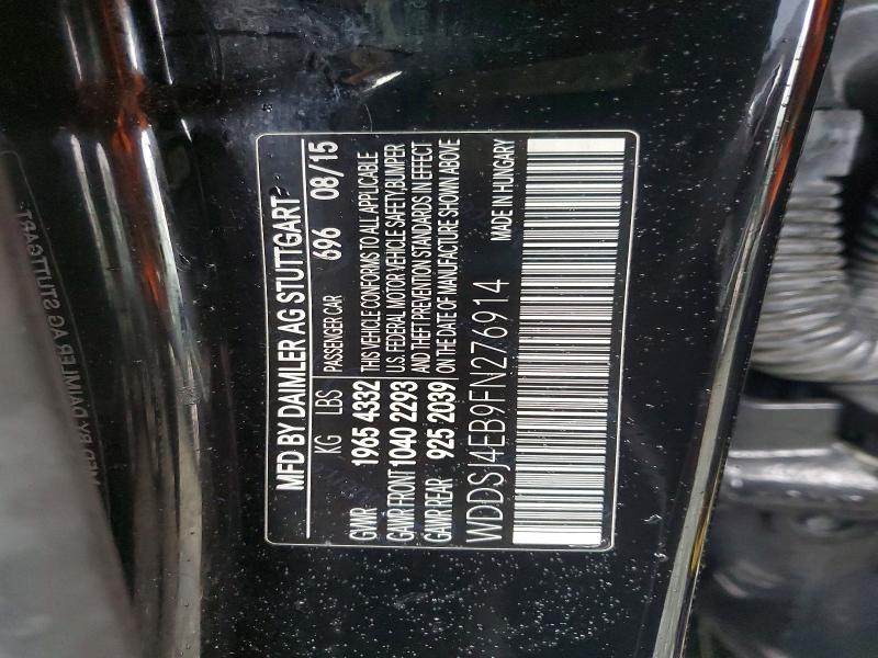 Продаж на аукціоні авто 2015 Mercedes-benz Cla, vin: WDDSJ4EB9FN276914, номер лоту: 50788756